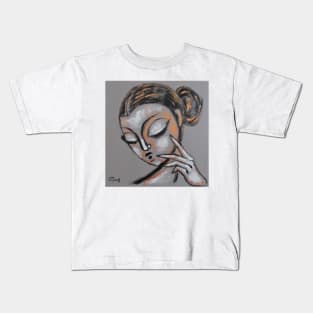 Reflecting Muse - Portrait Kids T-Shirt